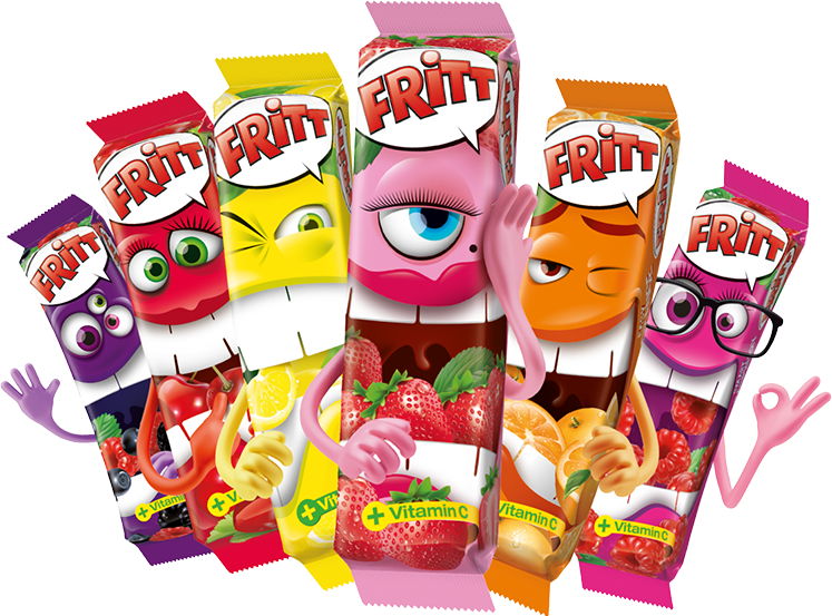 Blaubeere, Kirsche, Zitrone, Erdbeere, Orange, Himbeere