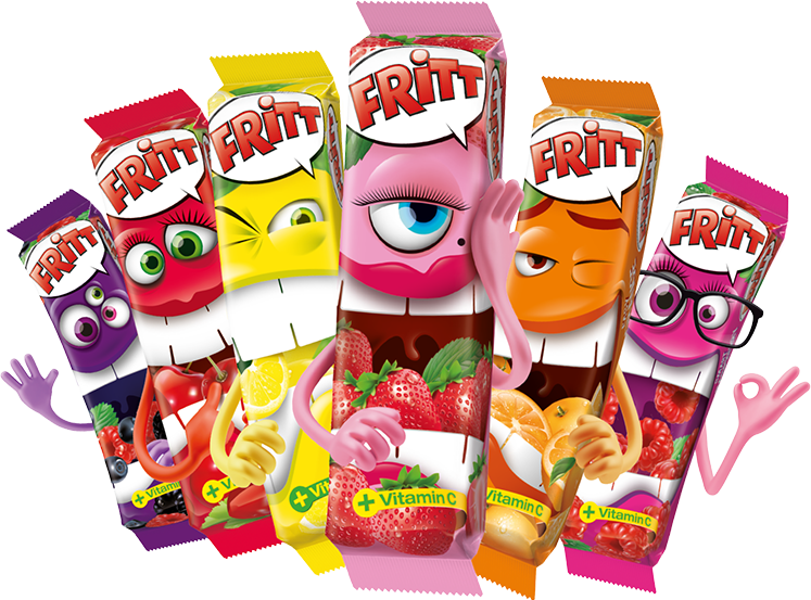 Blaubeere, Kirsche, Zitrone, Erdbeere, Orange, Himbeere