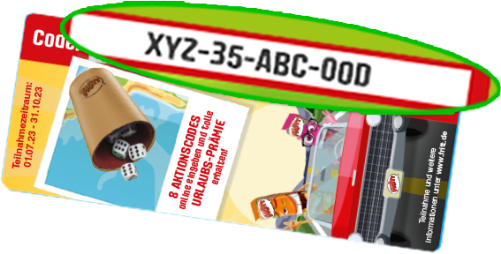 multibuy-die-aktion-fritt-coupon Code-Sticker innerhalb der Aktionspackung